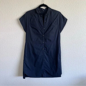Madewell Women’s Black Cotton Shirtdress